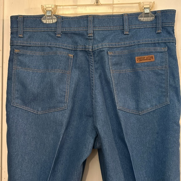 2/$50 EC VTG Comfort Action Sports Brushed Denim Jeans 1970s by VF Jeanswear Inc - Picture 6 of 7
